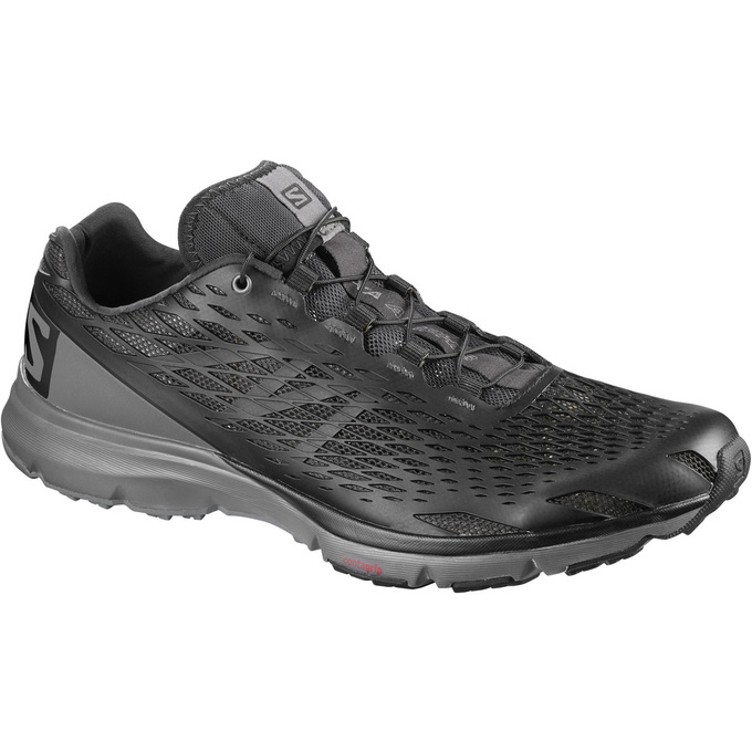 Salomon Singapore Mens Running Shoes - XA AMPHIB Black | 68921-BAUW